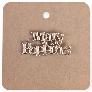 Mary Poppins Disney Pin: Gold-tone Logo - Picture 1 of 4