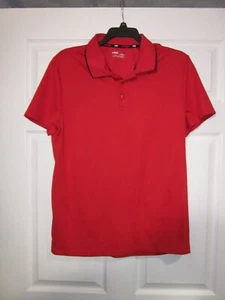 CAMISA POLO ATLÉTICA DE GOLF ROJA AJUSTADA FILA SPORT PARA HOMBRE, TALLA GRANDE, #195WH - Imagen 1 de 8