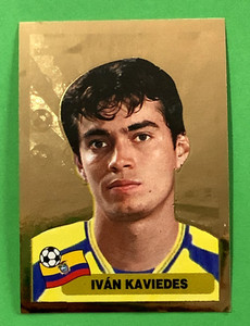 2002 Navarrete Korea Japan World Cup FIFA Face STICKER #440 IVAN KAVIEDES Foil