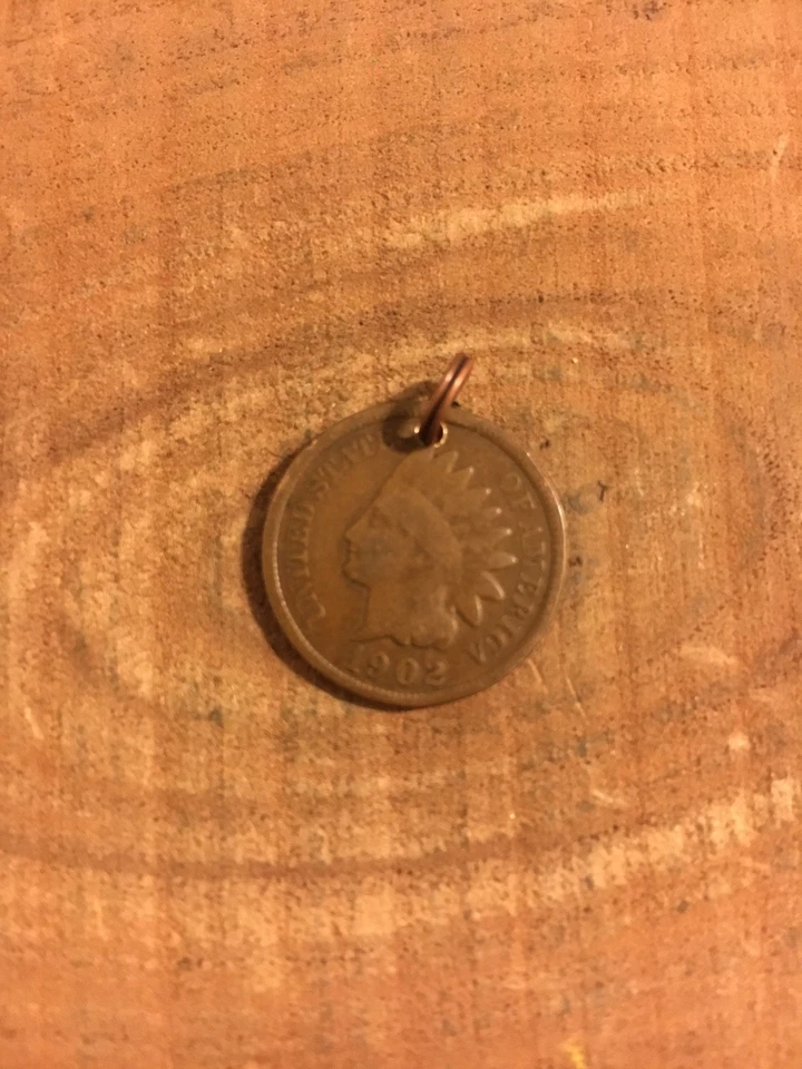 Dije colgante cabeza india moneda centavo joyería 1 centavo EE. UU. Foto 1 de 1
