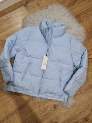 Calvin Klein Light Blue Puffer Jacket Size L RRP 230£ Brand New - Image 1 of 4