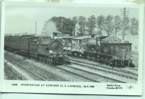Personen- & Güterzüge Ashford Kent 1924 Pamlin Repro Foto Postkarte M558 - Bild 1 von 1