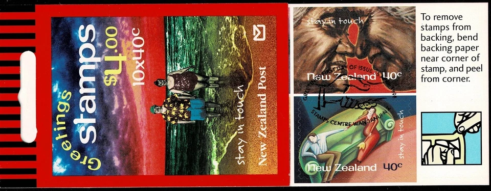 NEW ZEALAND - 1998 STAY IN TOUCH BOOKLET - Sc#SB 91 - CTO - NZ 89 - Image 1 of 1