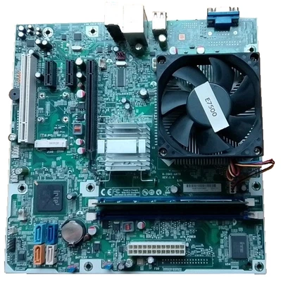 Mainboard HP/Compaq H-IG41-uATX mit IO-Plate, Core2Duo E7500 und 2 GB RAM - Bild 1 von 4