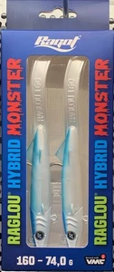 RAGLOU HYBRID MONSTER  CM 160 GR . 74 COLORE PPK RAPALA CONFENZIONE DA 2 PEZZI T - Foto 1 di 1