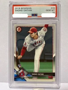 2018 Bowman 49 Shohei Ohtani Rc Psa 10 - Picture 1 of 2