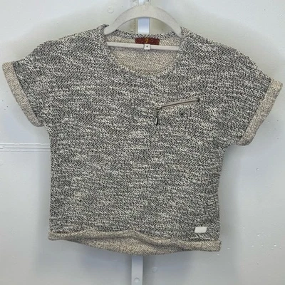 Suéter Top 7 For All Mankind Niñas 6Y Gris Tejido Manga Corta Foto 1 de 4