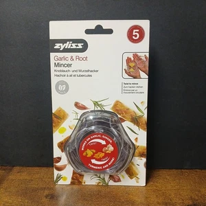 Picadora de ajo y raíces Zyliss transparente sin BPA Twister Twister manual operada a mano - Imagen 1 de 2