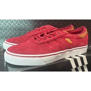 Adidas Adi-Ease Premiere Adv X Official Burgundy Skateboarding sneakers mens 10 - Picture 1 of 7