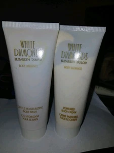 Elizabeth Taylor White Diamonds Body Radiance 3-teiliges Set Lotion Creme Waschen 3,3 Oz. - Bild 1 von 6
