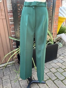Vintage Ladies 1970’s Green Trousers 10 - Picture 1 of 6