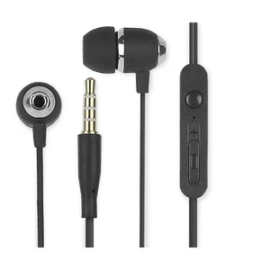 Cuffie Auricolari Audio 3.5" con Microfono Controllo Volume V5 Nero - Imagen 1 de 1