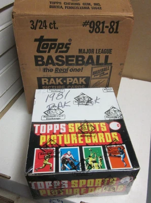 1- 1981 Topps Baseball Rack Box(24 Packs)- BBCE  Sealed - Image 1 of 2