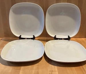 IKEA * Square 10” Dinner Plates by Susan Pryke (White) 13286 * Turkey * Set Of 4 - Picture 1 of 7