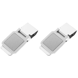 2 unidades de acero inoxidable billetera hombre clips portátil delgado minimalista dinero - Imagen 1 de 12