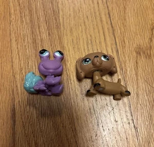 Monopoly Littlest Pet Shop Exclusive Pets ONLY LPS Game Pieces Dachshund Snail - Picture 1 of 8