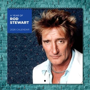 Rod Stewart 2026 Wall Calendar, 12-Month Celebrity Photo Calendar - Picture 1 of 4