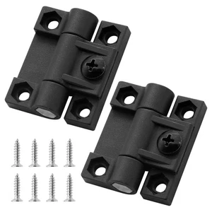 2 Pcs Black Adjustable Torque Hinges, E6-10-301-20, Position Control, Screws - Picture 1 of 6