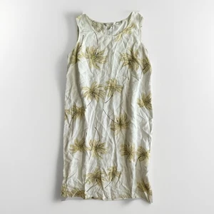Vtg John Paul Richard Dress Women Sz XL White 100% Linen Coastal Hawaiian Resort - Picture 1 of 22