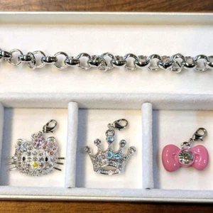 Hello Kitty Precious Princess Bracelet Watch Charm Sanrio 2005 Limited Japan - Picture 1 of 7