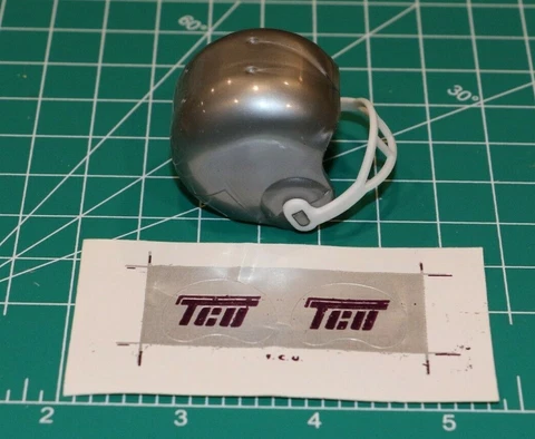 1978 NCAA Vintage TCU Horned Frogs mini gumball football helmet Texas Christian Cover