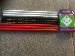 9 x Chinagraph Pencils White Black & Red Sign Making Markers - Picture 1 of 5