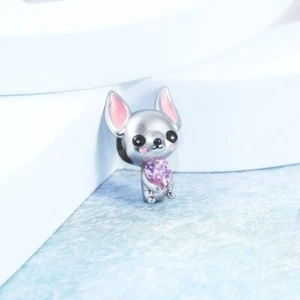 Charm Chihuahua perro de autentica plata de ley s925 puppy dog. - Imagen 1 de 2