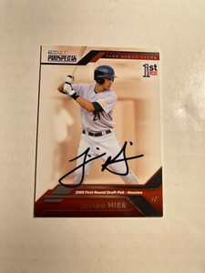 Houston Astros JIOVANNI MIER Signed Card