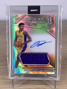 2016-17 Panini Spectra 'Spectacular Swatches' Brandon Ingram RC On-Card Auto /49 - Picture 1 of 3