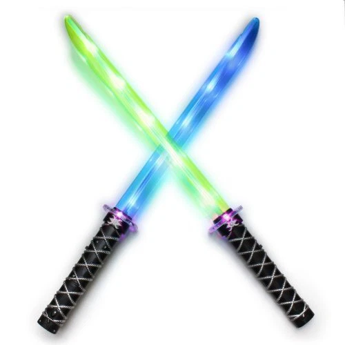 LED Samurai Schwert Kinderspielzeug Waffe Lichtschwert Spiezeugschwert Sound - Bild 1 von 1