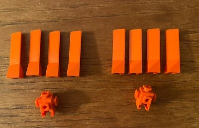 Lote de 8 piezas de repuesto Fisher Price hélices cortas naranja construx vintage Foto 1 de 2