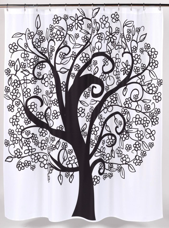 Cortina de ducha de tela Clavel Home Fashions Tree of Life FSC13-TL NUEVA Foto 1 de 1