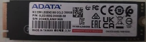 ADATA 2280mm Legend 800 Gold 2TB M.2 SSD SLEG-800G-2000GB-I58 - Afbeelding 1 van 3