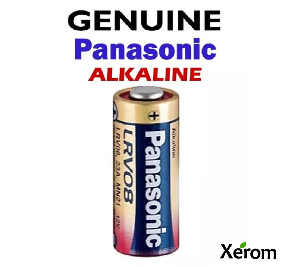 1x Panasonic 23A 23AE MN21 23 A23 23GA 12V Remote Control - Alkaline Battery - Image 1 of 3