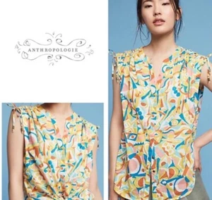 Anthropologie Pequeña Obra de Arte Superior de Danielle Kroll Free People Sezane - Imagen 1 de 11