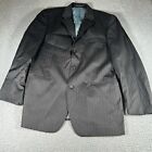 Andrew Fezza Suit Sport Coat Blazer Mens 43L 100 Wool Three Button Business