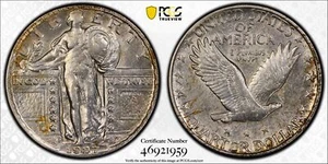 1927 D Quarter Dollars Standing Liberty Quarter PCGS XF-45 - Picture 1 of 1