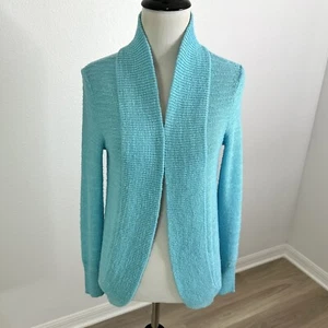 Lilly Pulitzer Women XS/S ? Amalie Open Front Cardigan Blue Cocoon Tunic Sweater - Picture 1 of 9