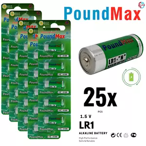 25 X Super 910A LR1 N Type MN9100 1.5V Alkaline PoundMax Batteries - Picture 1 of 8