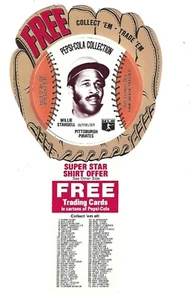 1977 PEPSI DISC WITH GLOVE & TAB #64 WILLIE STARGELL HOF NRMT+ - AWESOME CARD ! - Picture 1 of 2
