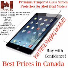 iPad Premium Tempered Glass Screen Protectors for Most iPads