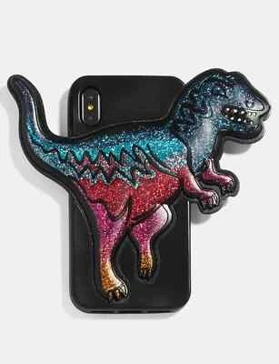 NWT COACH Glitter iPhone X/Xs Case With Rexy the T Rex Dinosaur Authentic - Image 1 of 4