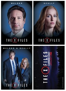 THE X-FILES - Season 10 - 3 Card Promo Set - Fox Mulder Dana Scully