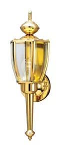 Westinghouse 66924 Polished Brass Finish on Steel 1-Light Outdoor Wall Lantern - Picture 1 of 2