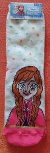 Calze bambine bambini cartoni Frozen Disney personaggio Anna misura 31 - 34 - Foto 1 di 4