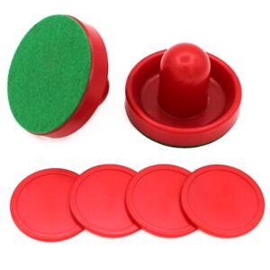 96mm Air Hockey Pushers Pucks Set Replace Old or Lost Equipment Red Color