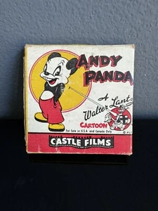 Vintage Castle Films Andy Panda - The Wacky Weed 8 mm pellicola metallo bobina retrò - Foto 1 di 5