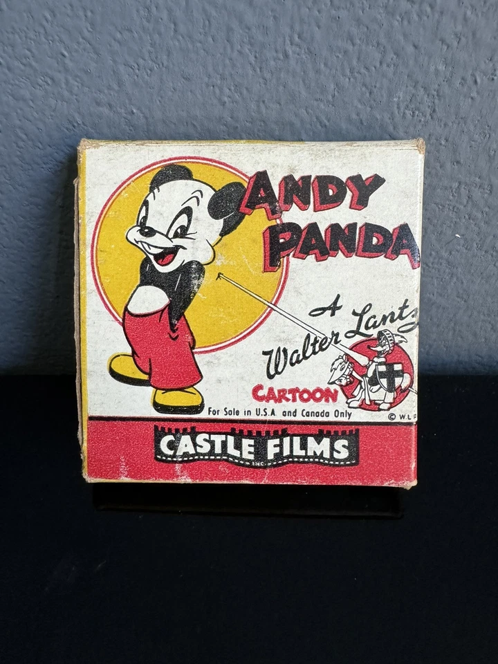 Vintage Castle Films Andy Panda - The Wacky Weed 8mm Film Metal Reel Retro - Image 1 of 4