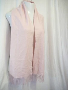 Pink Cashmere Blend Scarf Warm Luxury Wrap Scarves Wool Shawl Women Soft Large - Picture 1 of 6