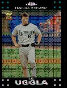 2007 Topps Chrome X-Fractor Dan Uggla Florida Marlins #31